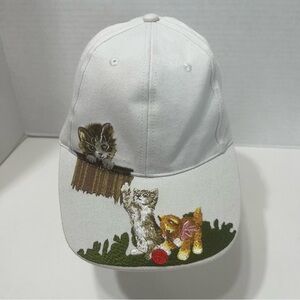 Women’s Baseball cap hat embroidered with cats kittens one size golf hat